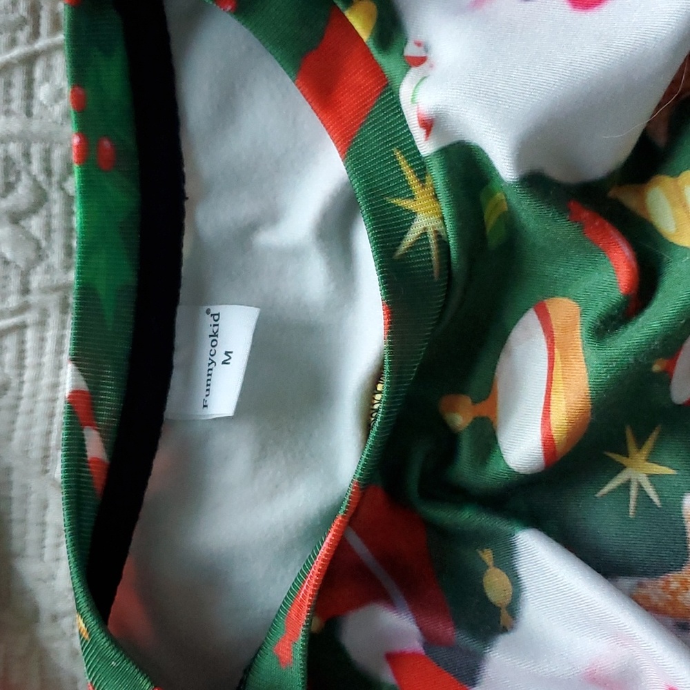 🎄🎅🐱Set of 2 Funnycokid Christmas Sizes M, L Tops - Picture 4 of 14
